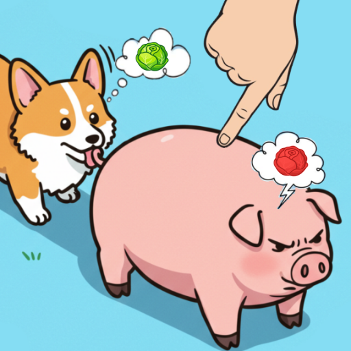 Schweres Rätsel: Schweinchen & Corgi